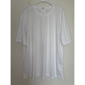 PERFORMANCE SPORTS NEW Short Sleeve Tee Mens 3X White Moisture Wicking Crew Neck